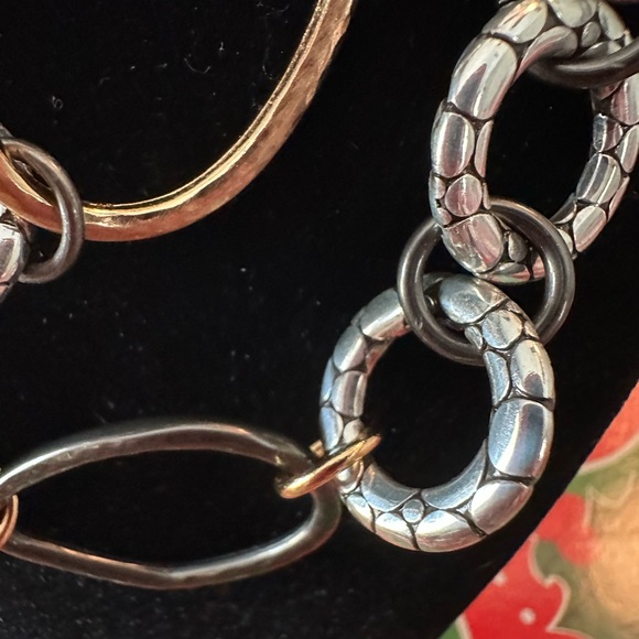 Brighton Elegant Gold and Silver Chain Necklace - Picture 4 of 5